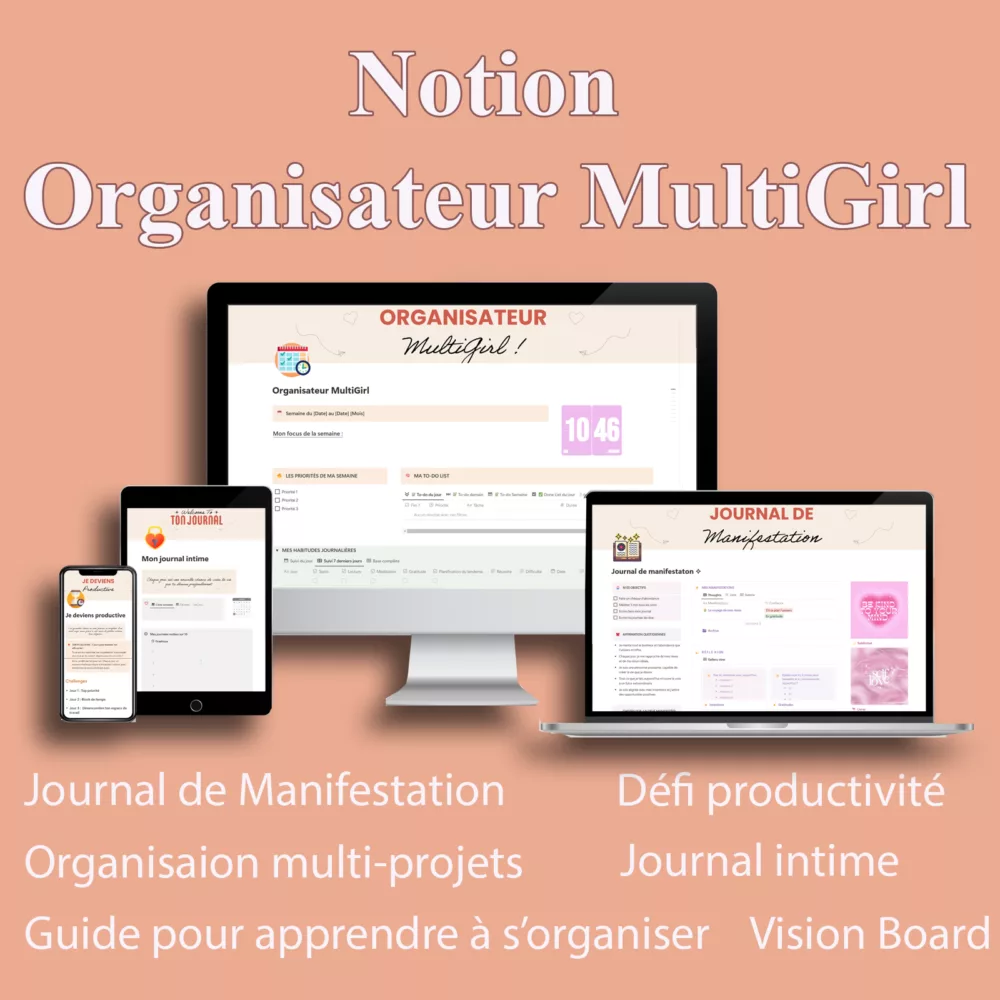 Organisateur MultiGirl Notion