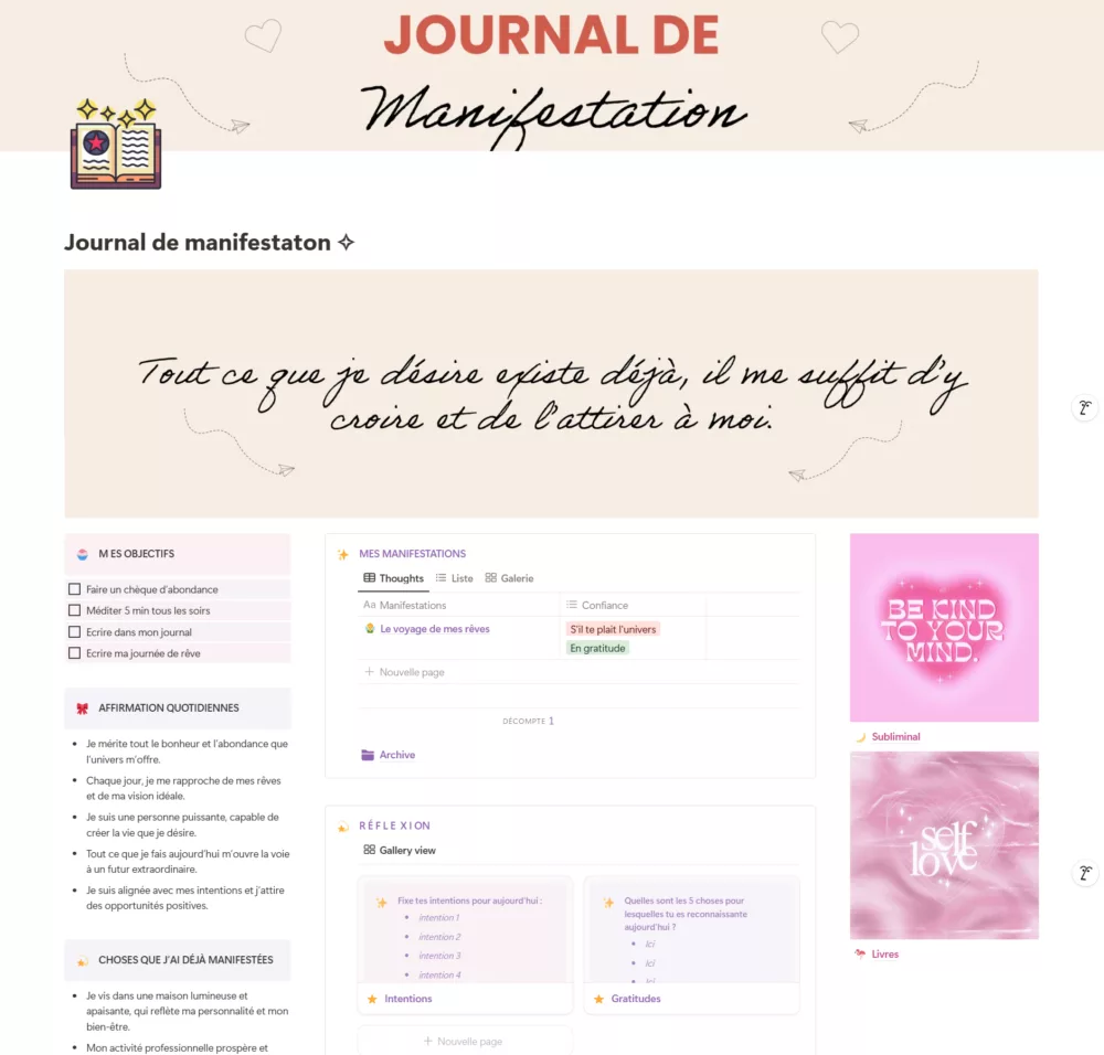 Organisateur MultiGirl Notion – Image 4